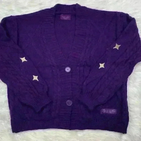 SOLD OUT! NEW - Taylor Swift Speak Now Taylor's Version Cardigan Purple Size M/L - Picture 4 of 9